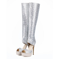 Новая коллекция высокий каблук Женская обувь с Алмаз (HS17-074)